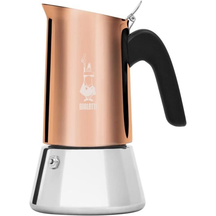 CAFETIERE ITALIENNE A INDUCTION INOX BIALETTI MUSA 6 TASSES 20353 - Atelier  Kaféin