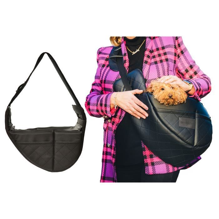 Comparer les prix de BOUTIQUE ZOO Sac pour chien, sac pour chiot - jusqu'à 6 kg - sac de transport pour petit chien, chiot, chat | Couleur : noir