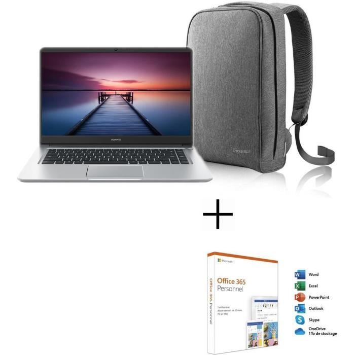 PACK PC Portable  MateBook D - 15,6" FHD