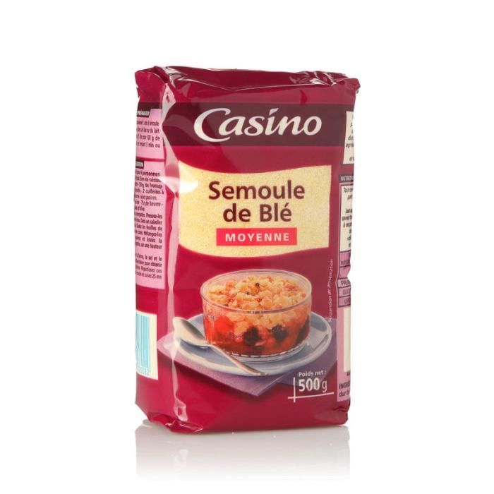 Casino Semoule De Ble Moyenne 500 G Achat Vente Semoule