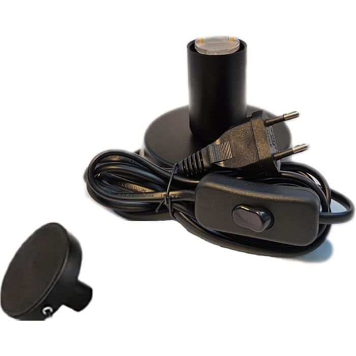 ANCIENNE LAMPE ,RARE Ancienne Douille Laiton Avec Inter Pour Lampe Gras