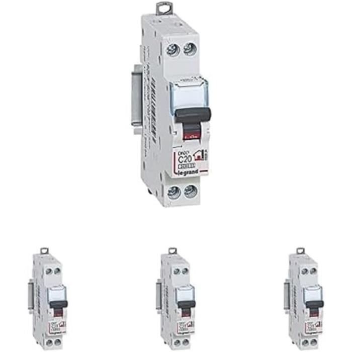 Disjoncteur Hager 1 Phase + Neutre 20A 6kA Courbe D - Vis/Vis