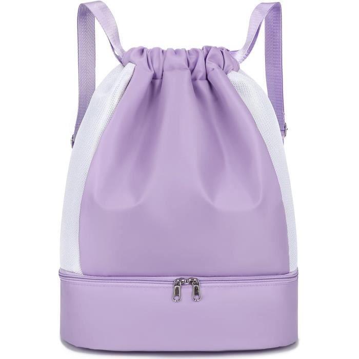 Compartiment Humide Séparé Sac à Dos à Cordon WANDF - Compartiment