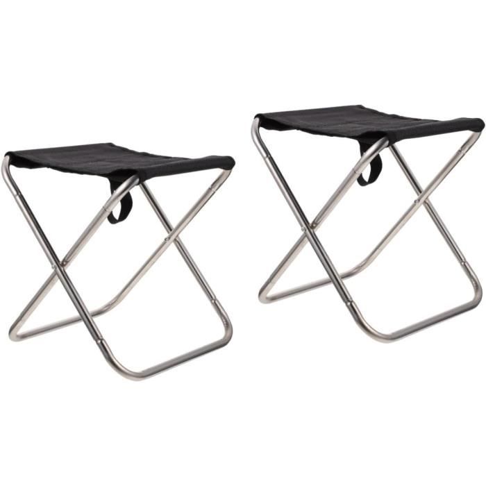 Chaise De Pêche Pliante Légère - Tissu Résistant, Compacte - Pour Camping, Randonnée, Jardinage