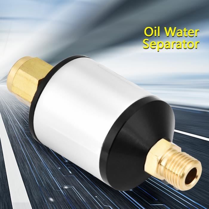 Filtre Séparateur Eau/Huile G1/4 Avec Connecteur Rapide - Pour Compresseur Air AFC2000 - ABS Haute Précision