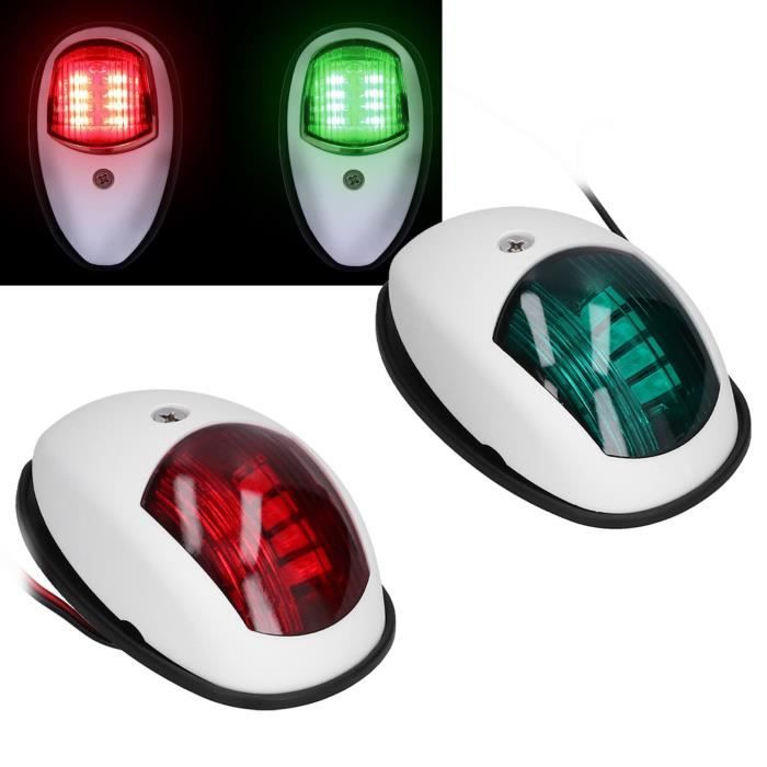 MAIN COURANTE - feu tribord 12V LED feu de navigation étanche vert