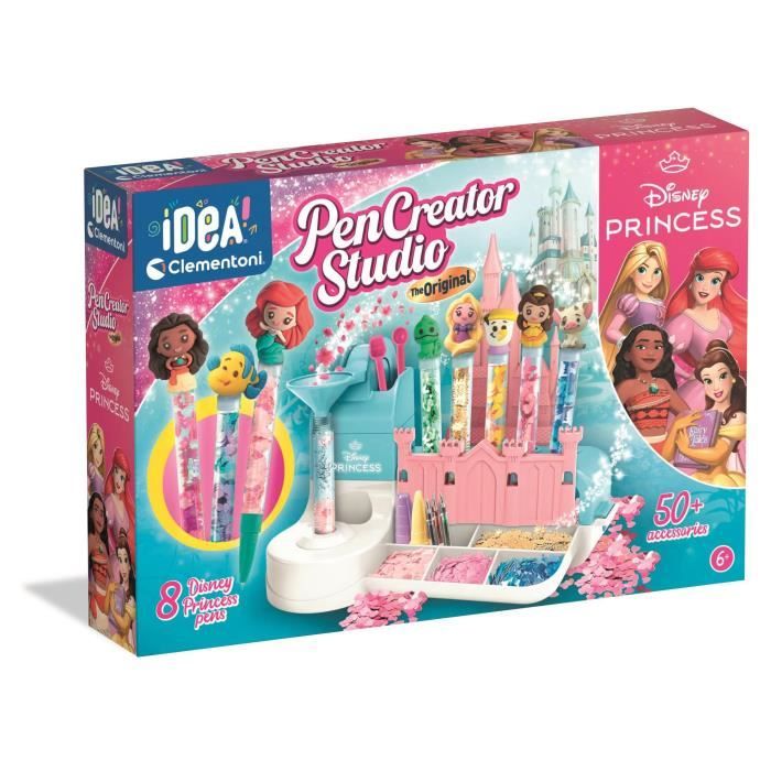 Coffret Créatif Clementoni – Stylos Disney Princess À Personnaliser