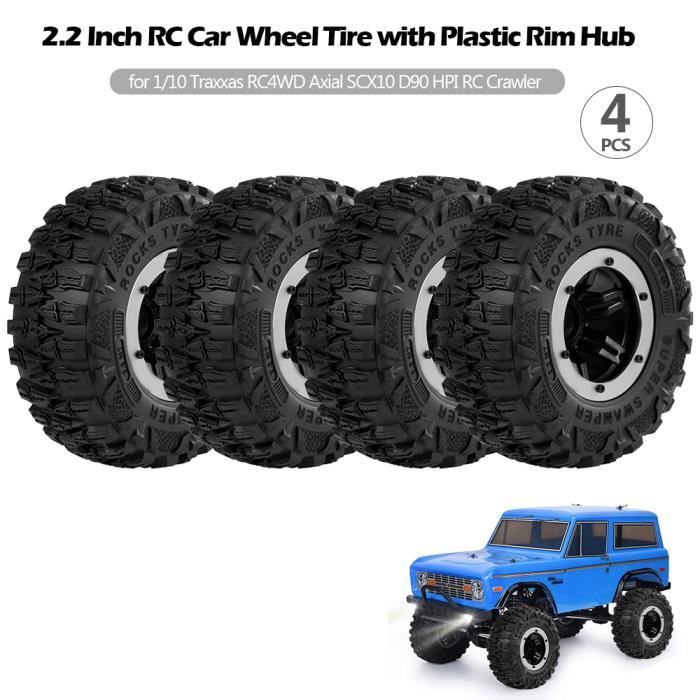 EVTSCAN Roue et Pneu RC, 4 pièces/Ensemble 1:10 pneus de Roue RC pneus en Caoutchouc pour hsp redcat dépassent Le Camion Voiture Tout-Terrain(10 Holes EVTSCAN Roue et Pneu RC, 4 pièces/Ensemble 1:10 pneus de Roue RC pneus en Caoutchouc pour hsp redcat dépassent Le Camion Voiture Tout-Terrain(10 Holes