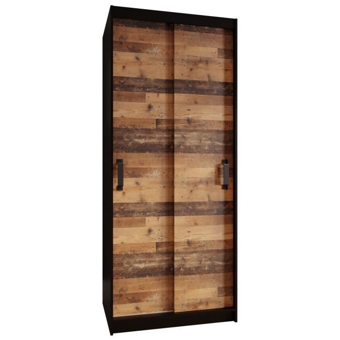 Armoire de Chambre VENEZIA 2 Sonoma-Blanc 120 avec 2 Portes
