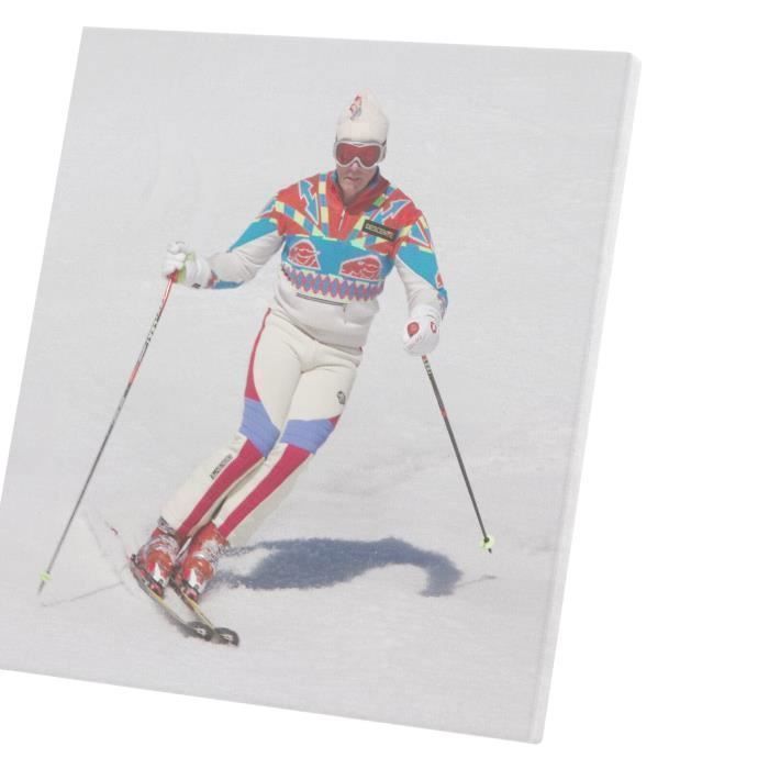 Tableau D coratif Homme en Ski Retro Combinaison Ringarde Vintage