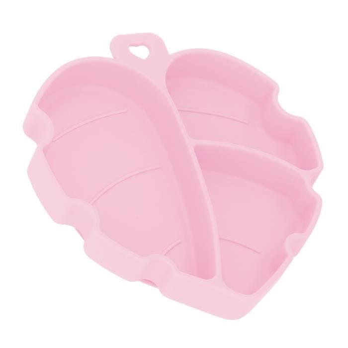 Guador Assiette Ventouse Pour Bébé, Pattes De Chat Acier Inoxydable Enfants Vaisselles Assiette Bebe Avec 4 Compartiments Assiette Pour Bébé Vaisselle Bébé Avec 8 Petites Ventouses Réutilisable