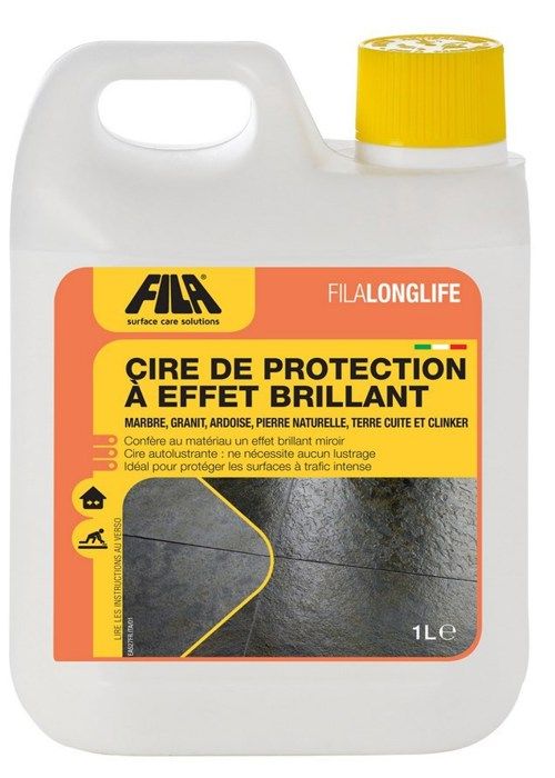 Cire de protection à effet brillant FILALONGLIFE - Le bidon de 1 litre