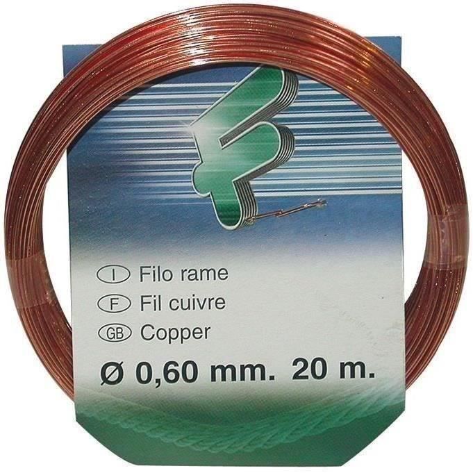 Fil attache - FILOMAT - Cuivre - 0,6 mm - 20 m