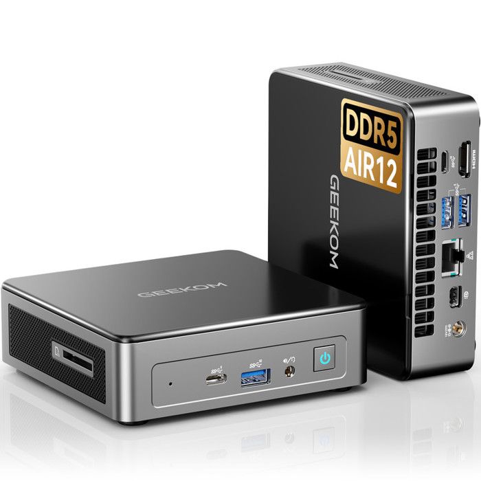 GEEKOM Air12 Mini PC Intel Twin Lake N150 16Go DDR5 512Go SSD Windows 11 Pro WiFi6 BT5.2