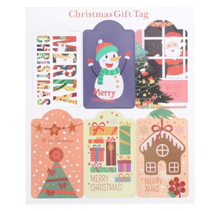 120 étiquettes Autocollantes De Noël LOMIMOS - Avec Mentions To/From, Motifs Père Noël Et Bonhomme De Neige - Pour Emballages Cadeaux