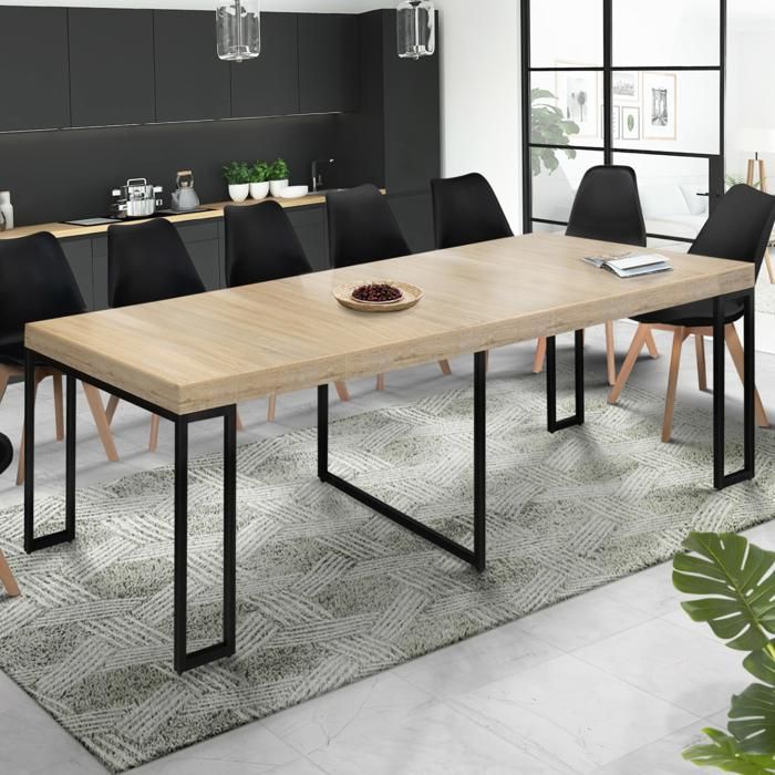 Table console extensible IDMARKET TORONTO 14 personnes Design