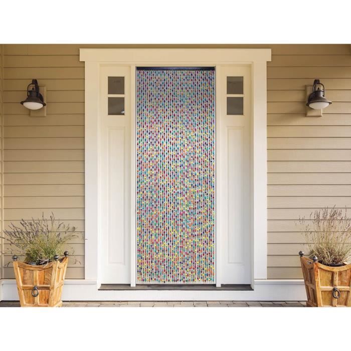 Rideau de porte en perle multicolore : La couleur à votre intérieur