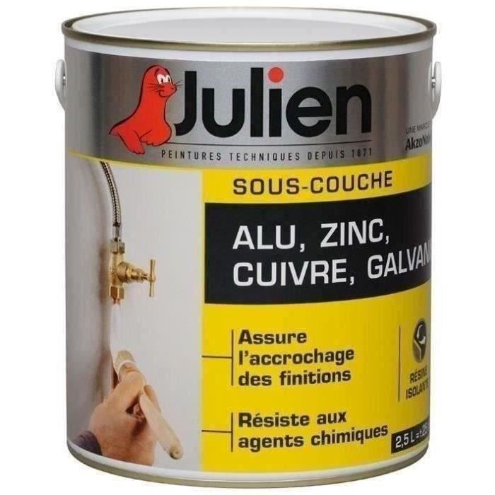 JULIEN Peinture sous couche J1 alu-galvanisé - 2,5 L