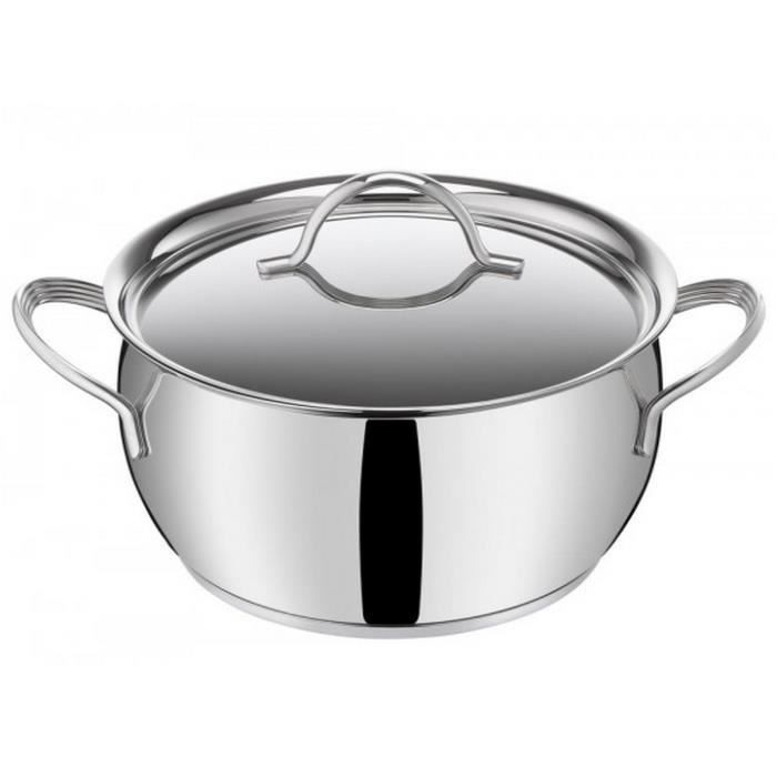 Lagostina Faitout Inox 20cm Avec Couvercle 012898031220 Cdiscount Maison