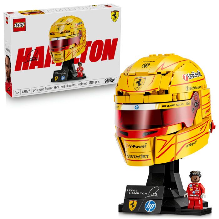 LEGO Editions Scuderia Ferrari HP Casque de Lewis Hamilton 43022 - vue 9