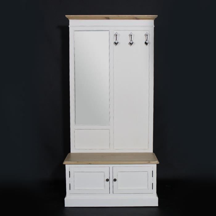 Vestiaire Lacanau Banc Et Pateres En Bois Natur Achat Vente Meuble D Entree Vestiaire Lacanau Banc Et P Cdiscount