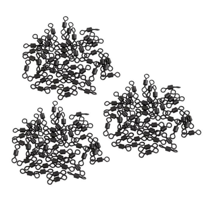 20 Émerillons Lumineux En T Pour Pêche - Rotation Fluide, Perles Brillantes, Acier Inoxydable