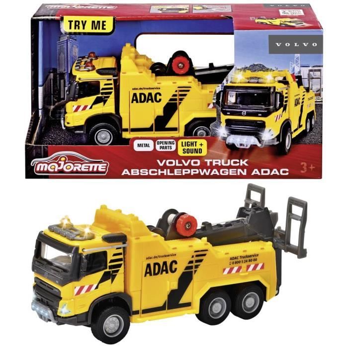 Camion de remorquage - MAJORETTE - Volvo ADAC - Jaune et bleu - Jouet -  Cdiscount Jeux - Jouets