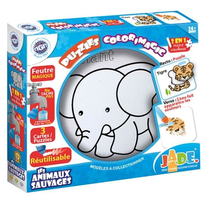 MGM Puzzle Colorimagic Les animaux sauvages Cdiscount Jeux Jouets