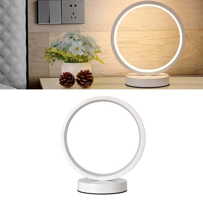 Lampe de chevet LED - MOTHINESSTO - Moderne - Éclairage tactile - Blanc - ABS