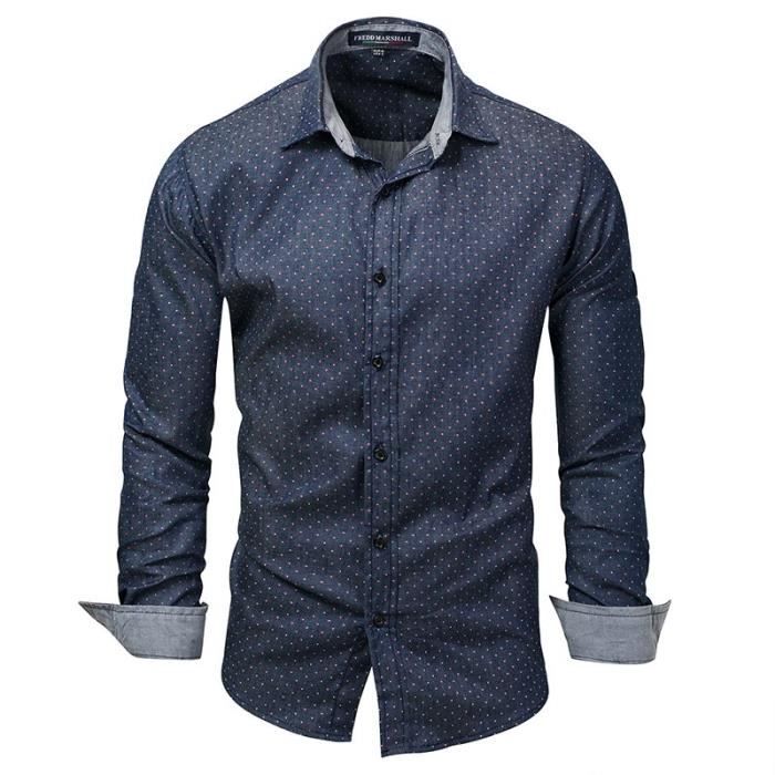 Miinto Homme Vêtements Chemises Manches longues Homme Taille: M Shirts Bleu 