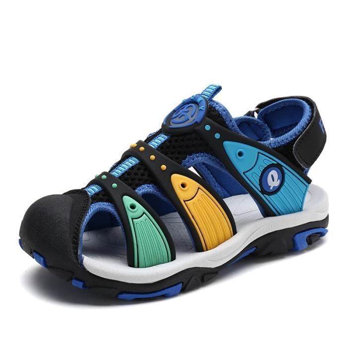 sandales garcon bleu marine