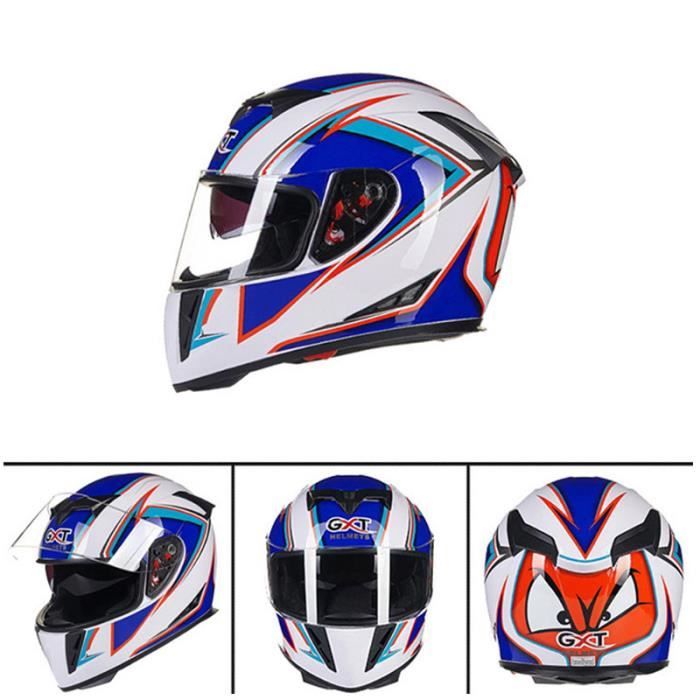 Modulable Casque Bluetooth Moto Homologué ECE Homme Et Femme Flip Up Casque Adulte Moto Avec Double Visière Pour Anti-Collision Casque Scooter Casque Integral Modulable Pour Locomotive