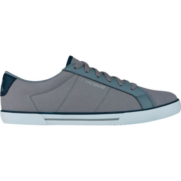 Baskets mode homme Le Coq Sportif Saint Rethel Gris Lacets Textile Gris Cdiscount Chaussures