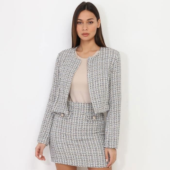 Veste courte beige on sale