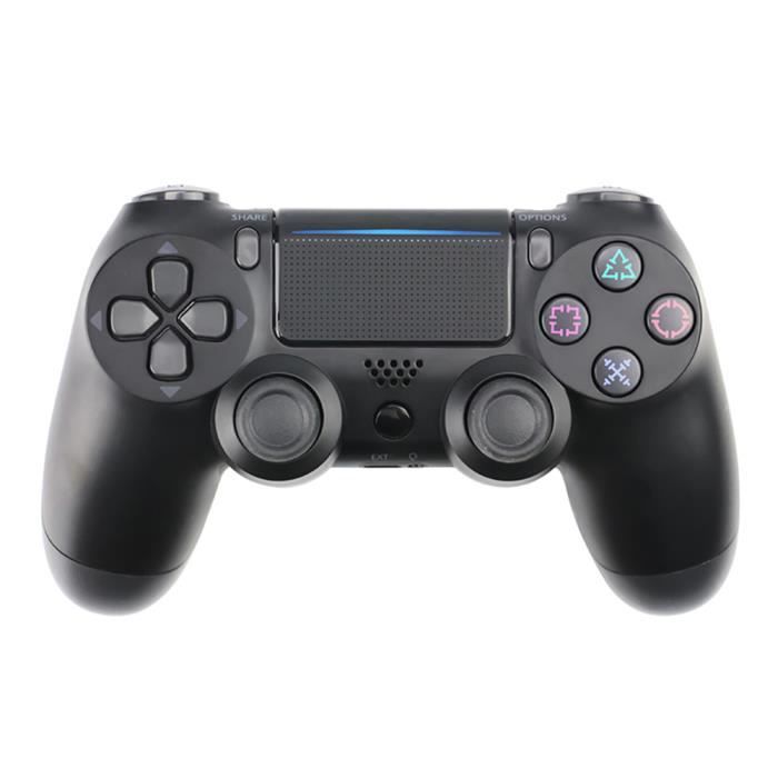 Manette Sans Fil Rouge avec Prise Jack pour casque et boutons lumineux pour PS4