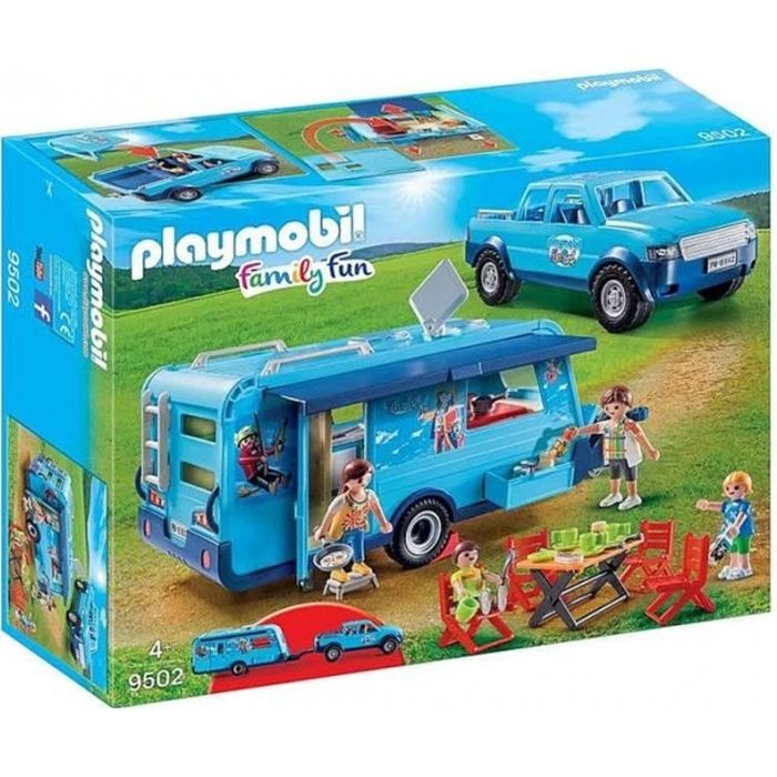 Playmobil voiture et caravane