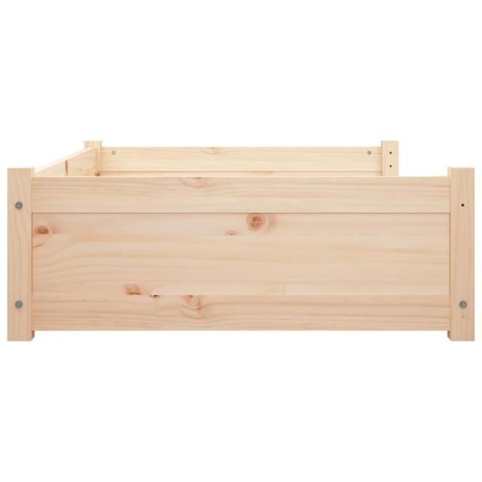 Meilleurs prix pour Lit pour chien 95,5x65,5x28 cm Bois de pin solide Qqmora yy12095