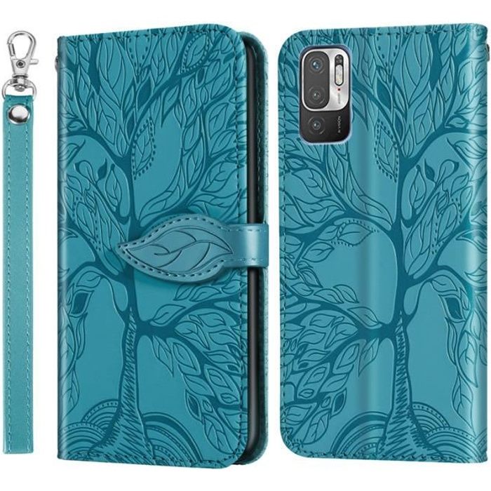 Housse Portefeuille Magnétique Pour Xiaomi Redmi Note 10 4G/Note 10S – Cuir PU, 6 Fentes Cartes, Poche Zippée, Dragonne – Protection Et Rangement Complet - 6