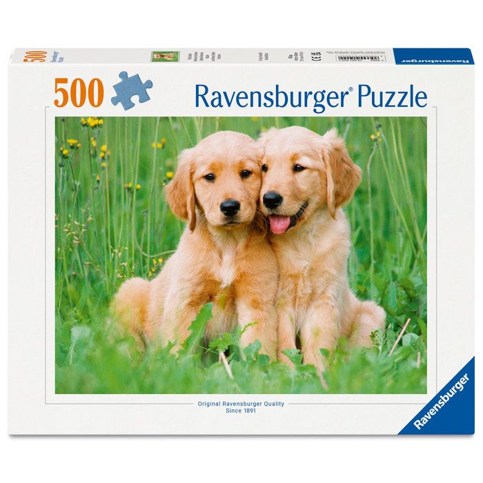 Puzzle 500 pièces : Les frères Golden Retriever Ravensburger France - vue 8