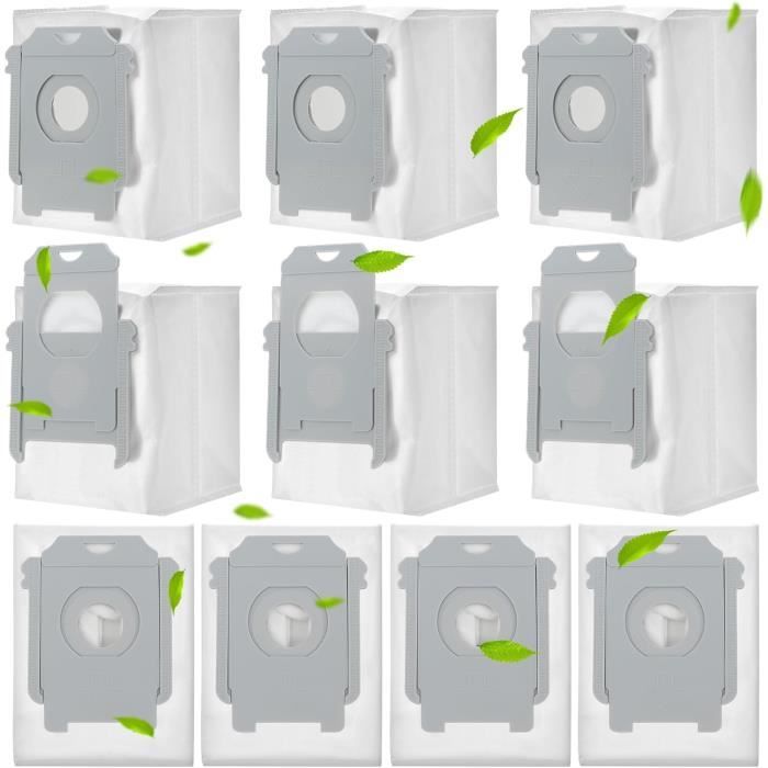 Lot De 2 Sacs Aspirateur Compatibles Roomba I7, I8, I3, I4, J7, S9, E5/E6/E7 - Pour Clean Base, Microfibres Résistantes