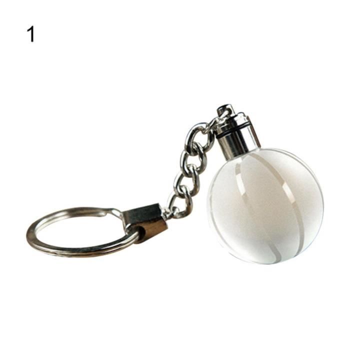 Led Lumière Boule De Noël Porte Clés De Football Basketball Globe Porte Clés Cadeau Decor Basketball