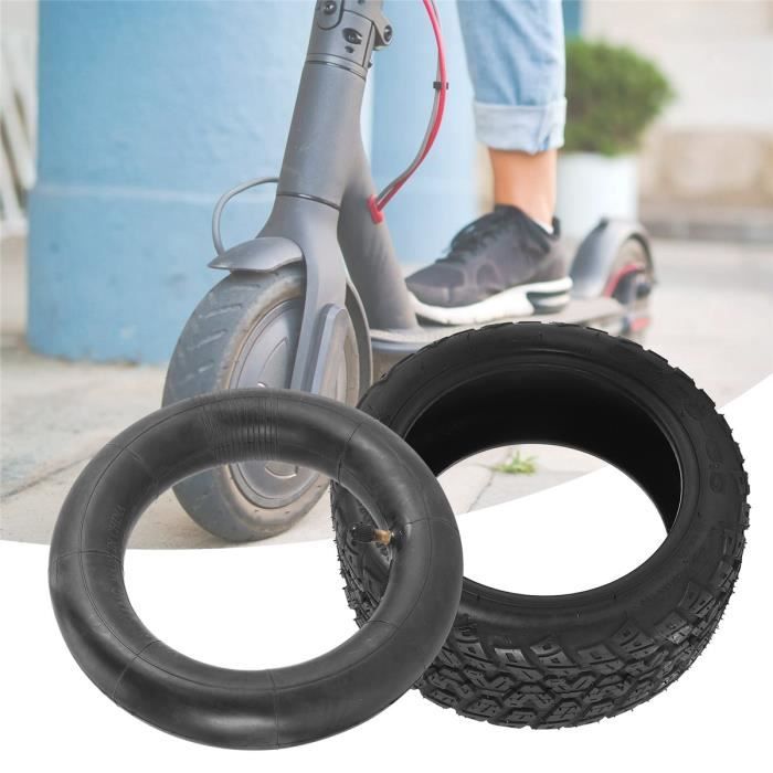 Pneu Scooter Électrique 10 Pouces 10x4.50-6 En Caoutchouc - Conduite Confortable Et Adhérence Optimale