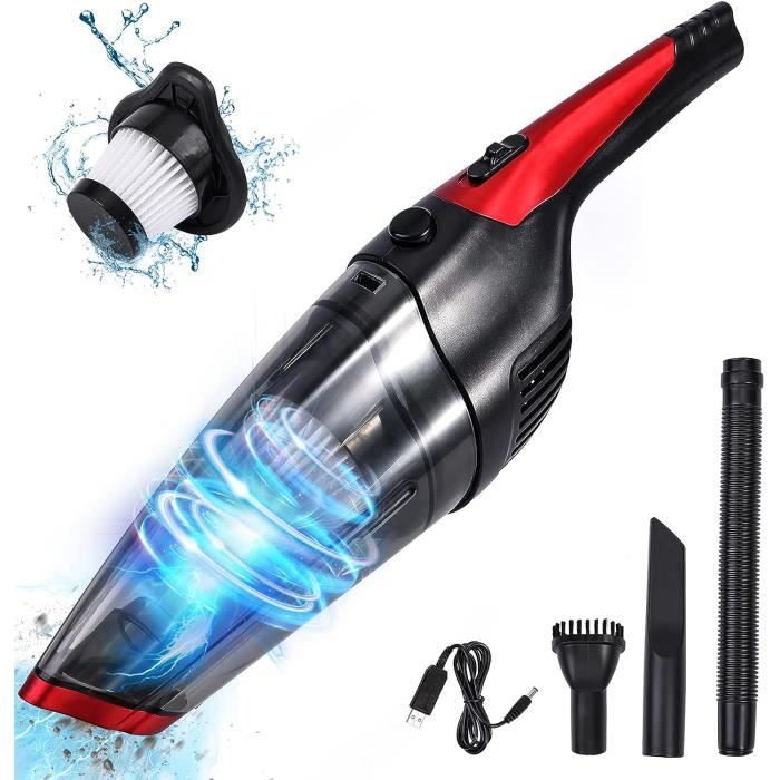 Bizcasa Aspirateur à Main 4en1 22000Pa Sans Fil - Mini Aspirateur Voiture 6000mAh Avec Souffleur Nettoyage Auto Maison Multifonction Bizcasa Aspirateur à Main 4en1 22000Pa Sans Fil - Mini Aspirateur Voiture 6000mAh Avec Souffleur Nettoyage Auto Maison Multifonction
