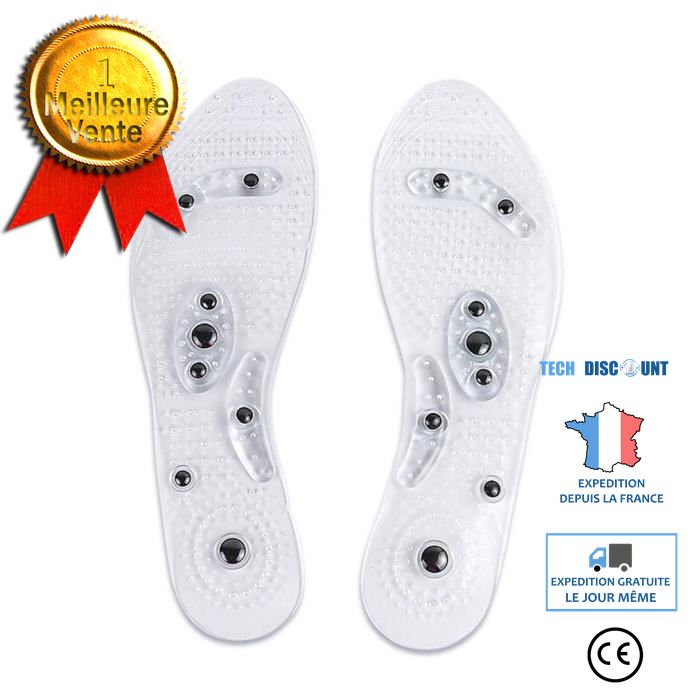 Convient pour Marche et Position Debout Toute la Journée QBK Semelle Gel Homme et Femme avec Soutien Voute Plantaire Élevée Semelles Orthopédiques pour Tendinite Tendon Achille S