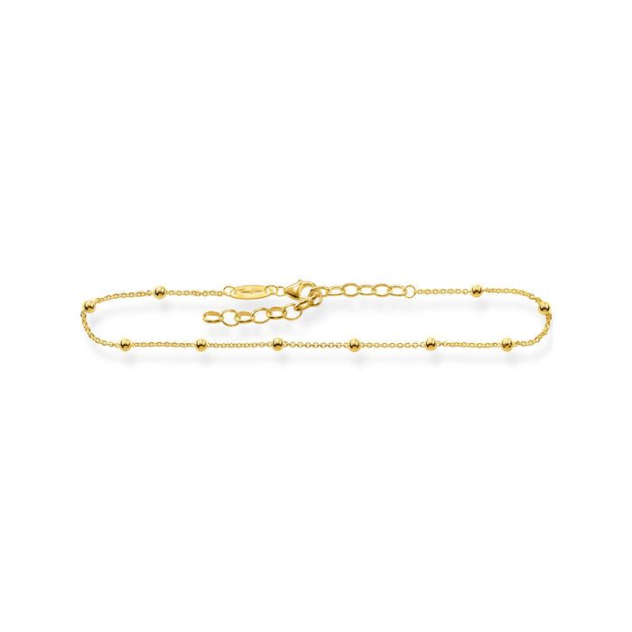 Chaîne de cheville Thomas Sabo argent plaqué or - Couleur de la matière:Jaune Taille/Longueur