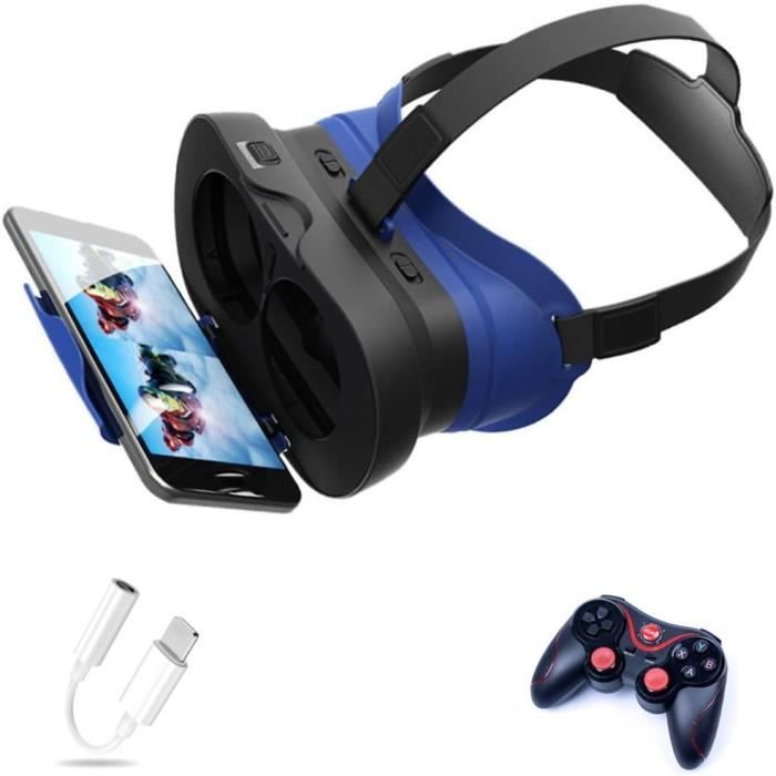 Casque VR 3D Réalité Virtuelle - Compatible Smartphones 4.5 à 7.3 Pouces