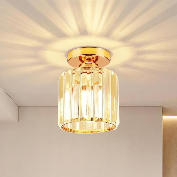Mini Plafonnier LED Cristal Encastré – 30W Blanc Froid, 2 Niveaux, Moderne Pour Cuisine, Chambre, Couloir, Escalier