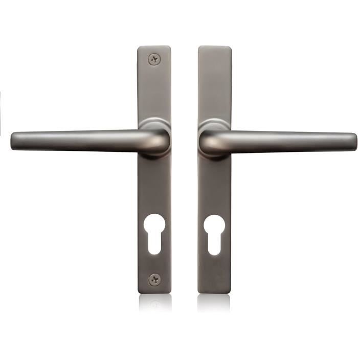 6 Anciennes poignées de porte en aluminium - Bricolage