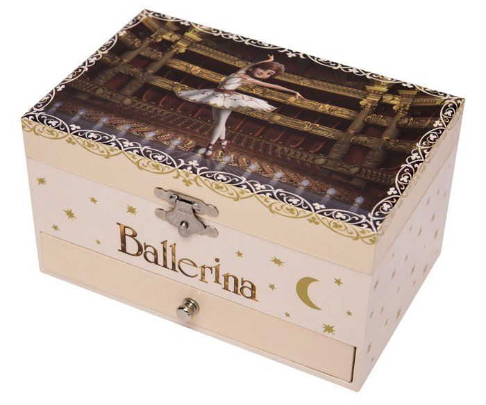 Coffret à Bijoux Musical - Ballerina - Forme Rectangulaire Coffret à Bijoux Musical - Ballerina - Forme Rectangulaire