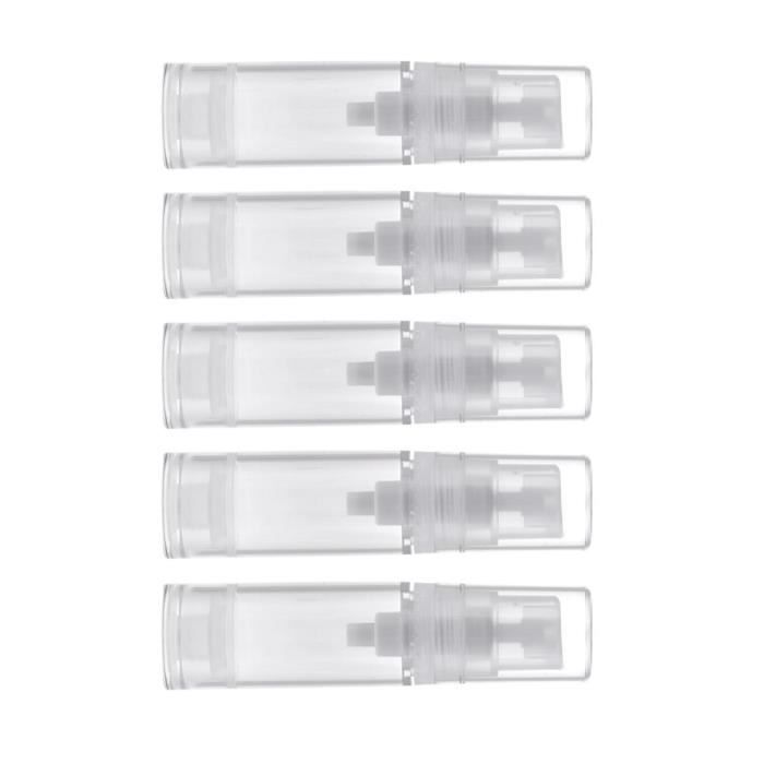 5x Flacons Pulvérisateurs En Plastique 5ml Bouteille Lotions Crème Cosmétiques Conteneur